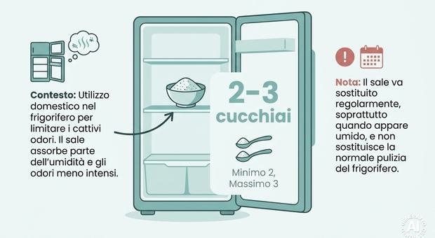 «Metti il sale nel frigorifero, il vecchio trucco che può risolvere un problema molto comune»