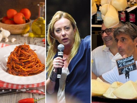 Caciocavallo, spaghetti all'assassina e panzerotti: la festa per il governo Meloni a Bari è anche a base di prodotti tipici