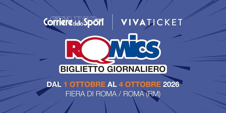 Romics ottobre 2026, grandi ospiti e spettacoli: come acquistare i biglietti 