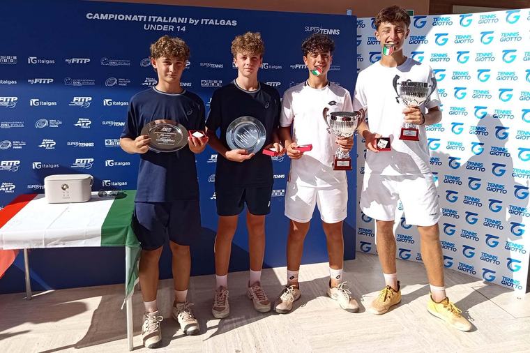 Giovanni Di Leva vince un doppio tricolore al Tennis Giotto