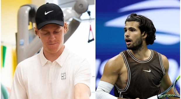 Il dolore di Sinner: «Saltare gli US Open quest'anno è dura». Alcaraz: «Troppi tornei, così ci si infortuna»