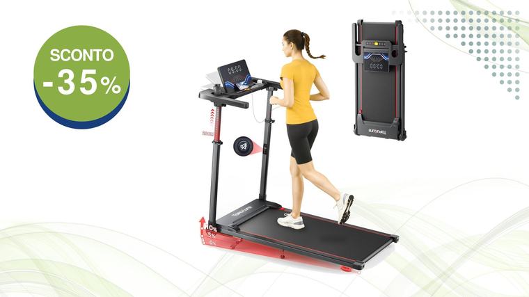 Tapis roulant pieghevole 4 in 1 con doppio sconto