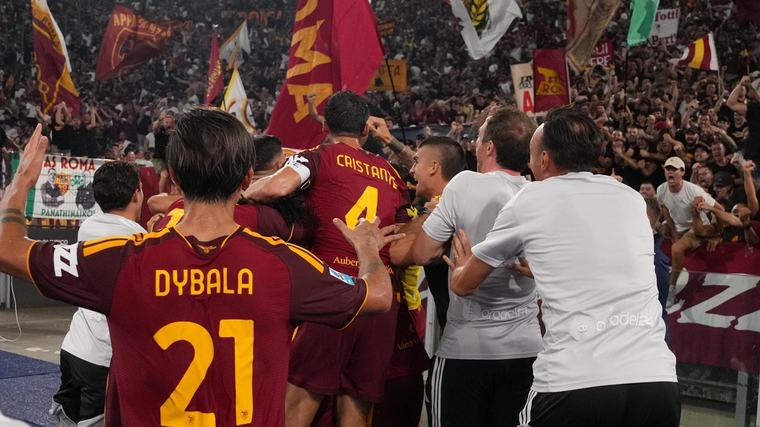 La Roma non finisce mai, nel recupero un raggio di Soulé: 2-1 all'Atalanta
