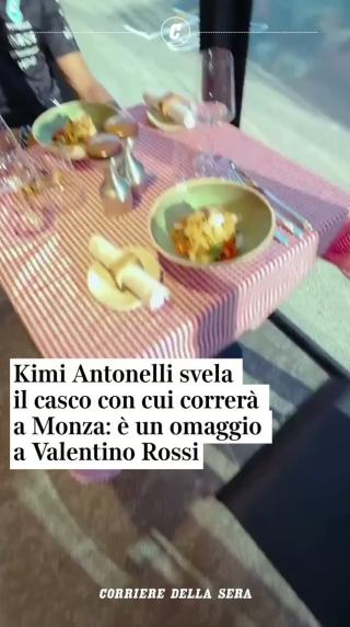 Il casco di Antonelli omaggia Valentino Rossi