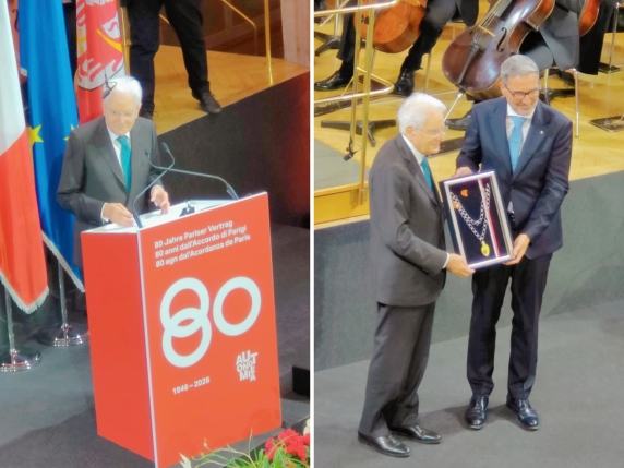 Autonomia, Mattarella a Merano per gli 80 anni dell’Accordo di Parigi: «Un modello per l'Europa»