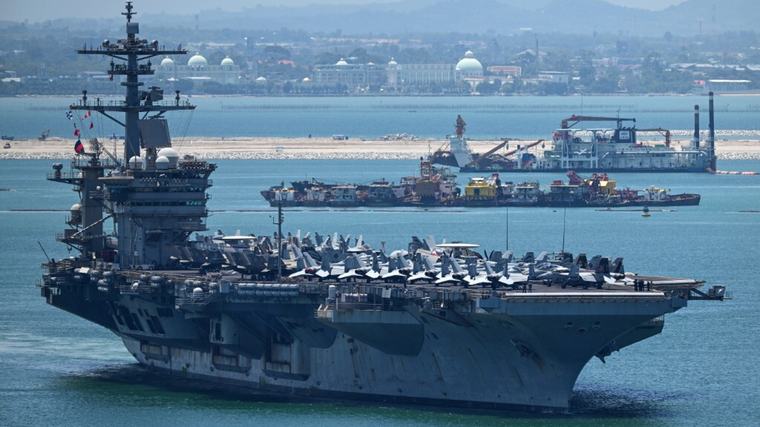 Portaerei Lincoln lascia la Thailandia: la sosta a Pattaya vale 3 milioni di dollari