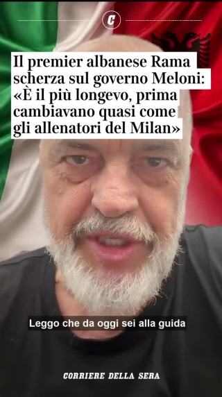 Il premier albanese Rama e la battuta sul record del governo Meloni
