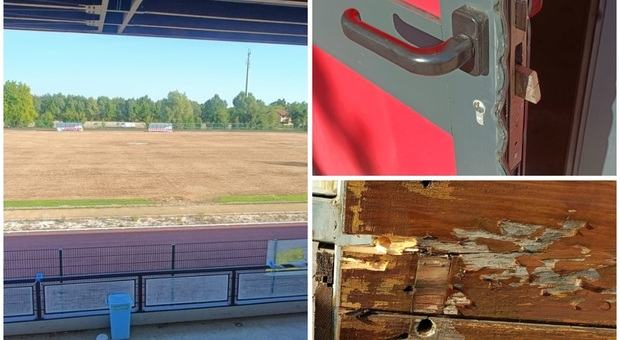Furto con scasso al chiosco del campo sportivo. La società: «Non è la prima volta, i ladri adesso ci hanno portato via anche le due macchine del caffè»