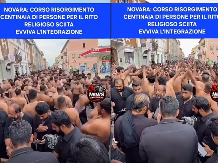 Novara, il corteo islamico “gonfiato” sui social: Futuro Nazionale cavalca la fake news
